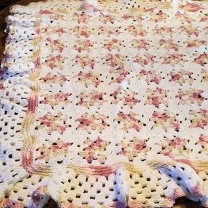 HANDMADE CROCHETED BABY BLANKET
